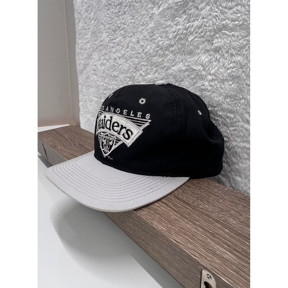Vintage Los Angeles Raiders Hat NFL Young An Black Gray Snapback One Size - Picture 3 of 9